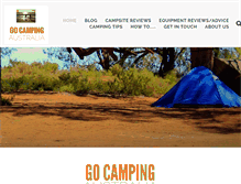 Tablet Screenshot of gocampingaustralia.com